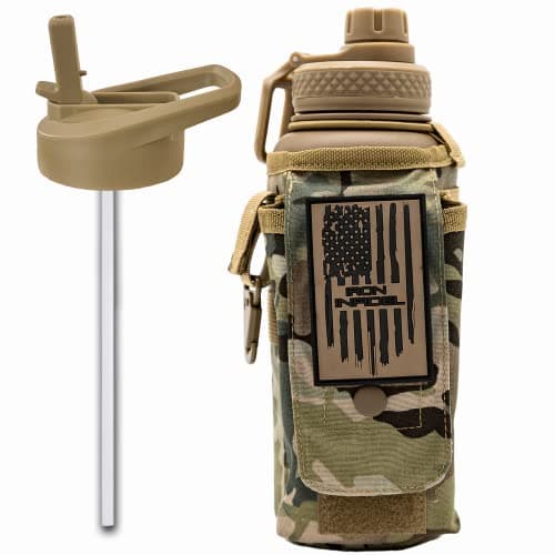 Iron Infidel Battle Bottle - 64 oz Insulated Stainless Steel Water Bottle (OCP Camo) — 32oz - Camo OCP