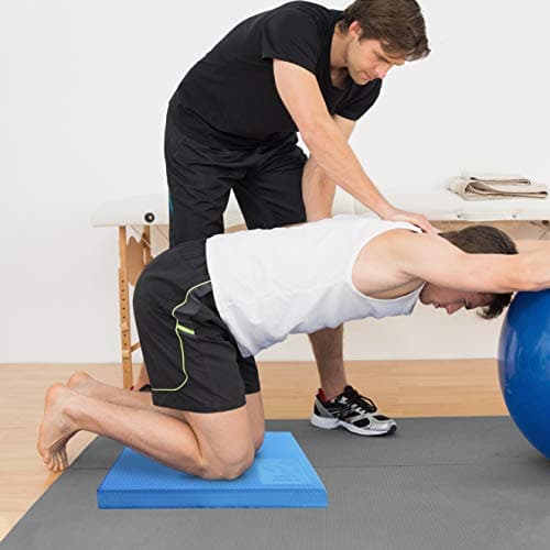 XL Foam Balance Pad with Stretching Strap & Booklet - Ankle and Knee Rehab
