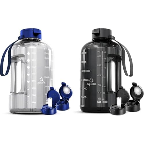 AQUAFIT 2-Pack 1 Gallon & 64 oz BPA Free Water Bottles