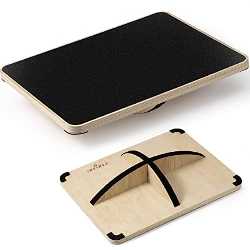 Multi-Optional Wooden Balance Board for Desk and Core Training — 1. Black