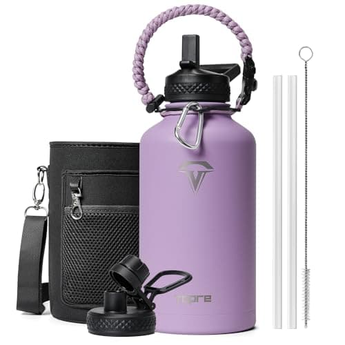 Indigo Black Insulated 1 Gallon Water Bottle, BPA-Free & Leakproof — Purple