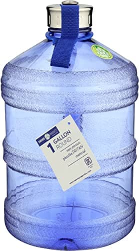 New Wave Enviro Iconic 1 Gallon Blue Round BPA Free Water Bottle