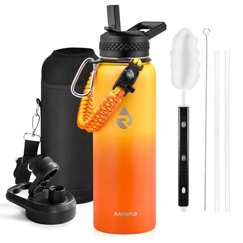 Triple Wall Insulated 64 oz Water Bottle (Cold 48 Hrs) — Ombre Orange