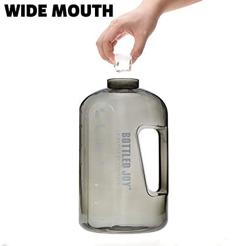 1 Gallon Leak-proof BPA FreeReusable Water Jug with Handle and Time Marker