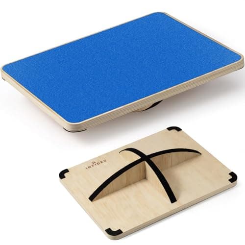Multi-Optional Wooden Balance Board for Desk and Core Training — 2. Blue