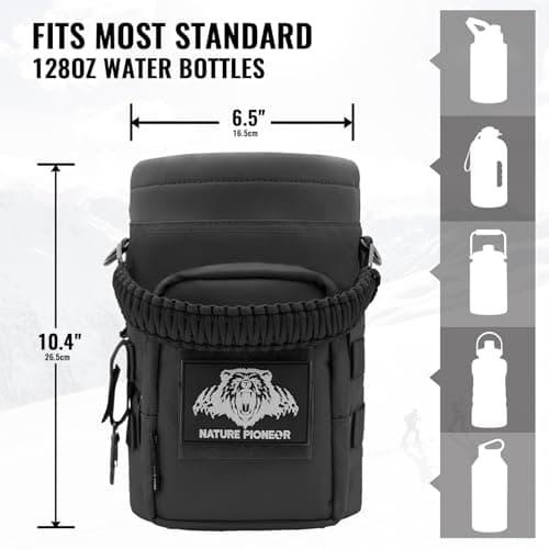 NATURE PIONEER 32/64/128oz Tactical Water Bottle Pouch