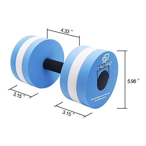 Aquatic Dumbbells for Water Aerobic Exercise and Fitness