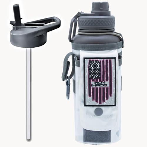 Iron Infidel Battle Bottle - 64 oz Insulated Stainless Steel Water Bottle (OCP Camo) — 32oz - Arctic Camo