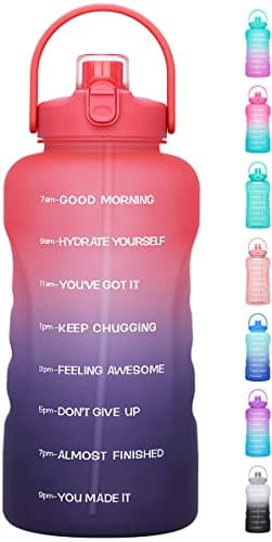 HydroPal 1 Gallon Water Bottle with Straw, BPA Free, Gym Fitness Camp — 128OZ Fabled Sunset