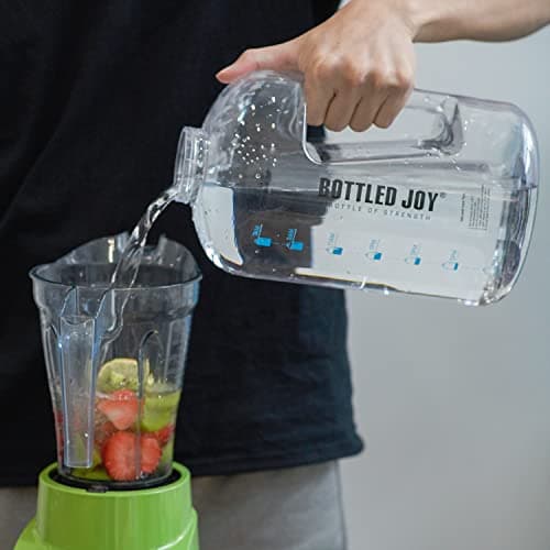 Student 1 Gallon Reusable Water Bottle, Leak-proof, BPA Free, Motivational Time Marker, Fitness & More