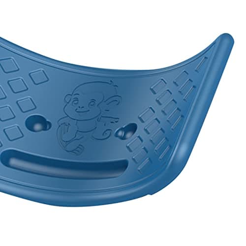 Seesaw Balance Board for Kids, Teens, Adjustable Plastic with Elastic Ball (Blue)