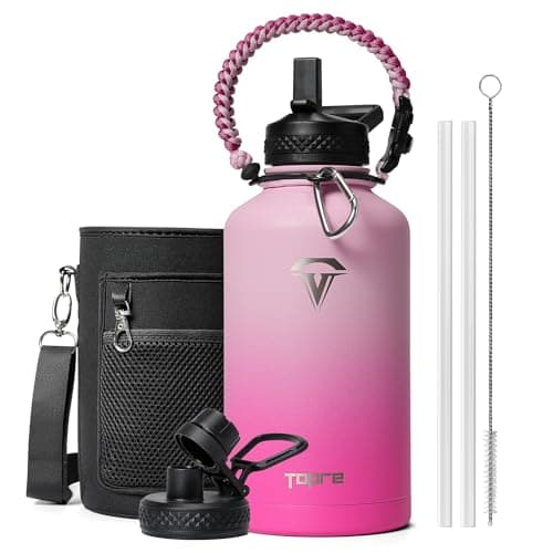 Indigo Black Insulated 1 Gallon Water Bottle, BPA-Free & Leakproof — Pink