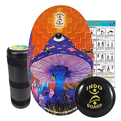INDO BOARD Original Training Package - Balance Board for Fitness and Fun — Mushroom Color