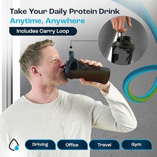 Protein Shaker Bottle for Fitness Enthusiasts