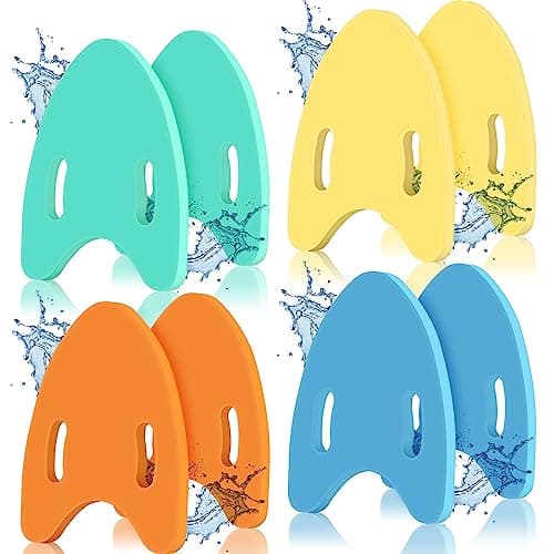Meooeck 8 Pcs 4 Color Swimming Kickboards for Adult Kids Float Exercise Tool…