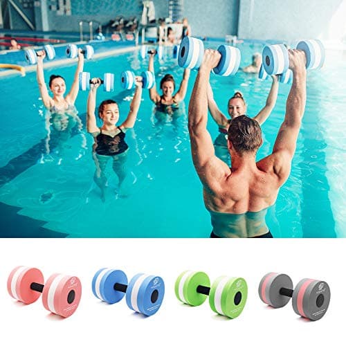 Aquatic Dumbbells for Water Aerobic Exercise and Fitness