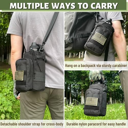 Half Gallon Insulated Water Bottle with Sleeve for Men's Sports Hiking