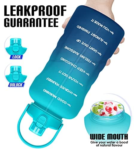 HydroPal 1 Gallon Water Bottle with Straw, BPA Free, Gym Fitness Camp
