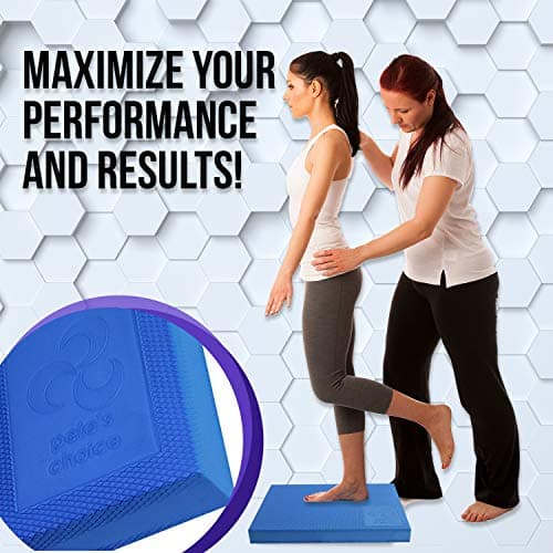 XL Foam Balance Pad with Stretching Strap & Booklet - Ankle and Knee Rehab
