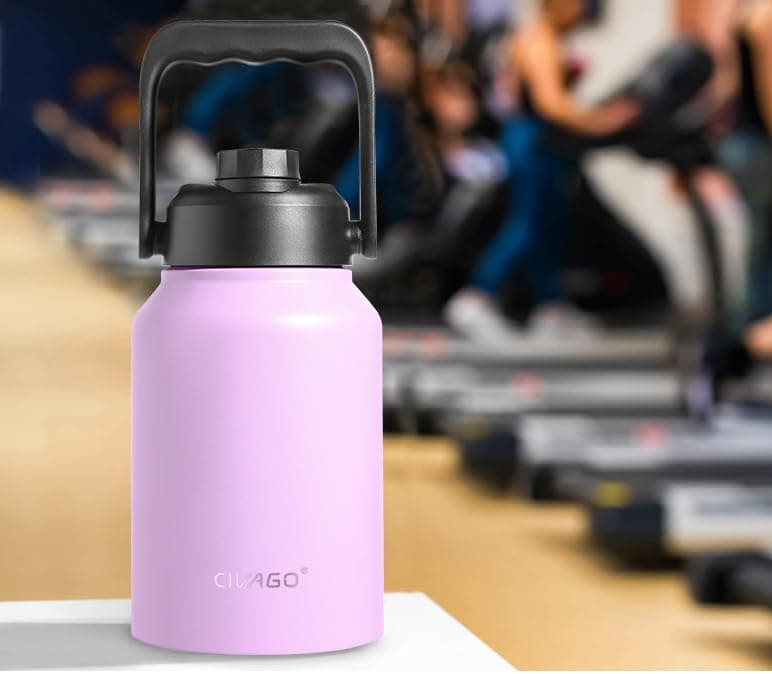 CIVAGO 64 oz Insulated Water Bottle, Navy Blue