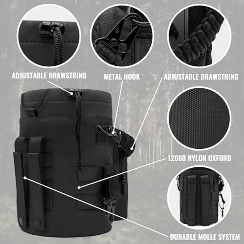NATURE PIONEER 32/64/128oz Tactical Water Bottle Pouch