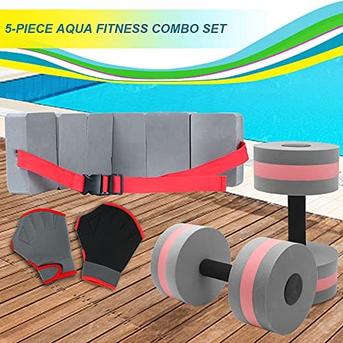 High-Density EVA-Foam Water Weights Dumbbells Set for Aquatic Fitness