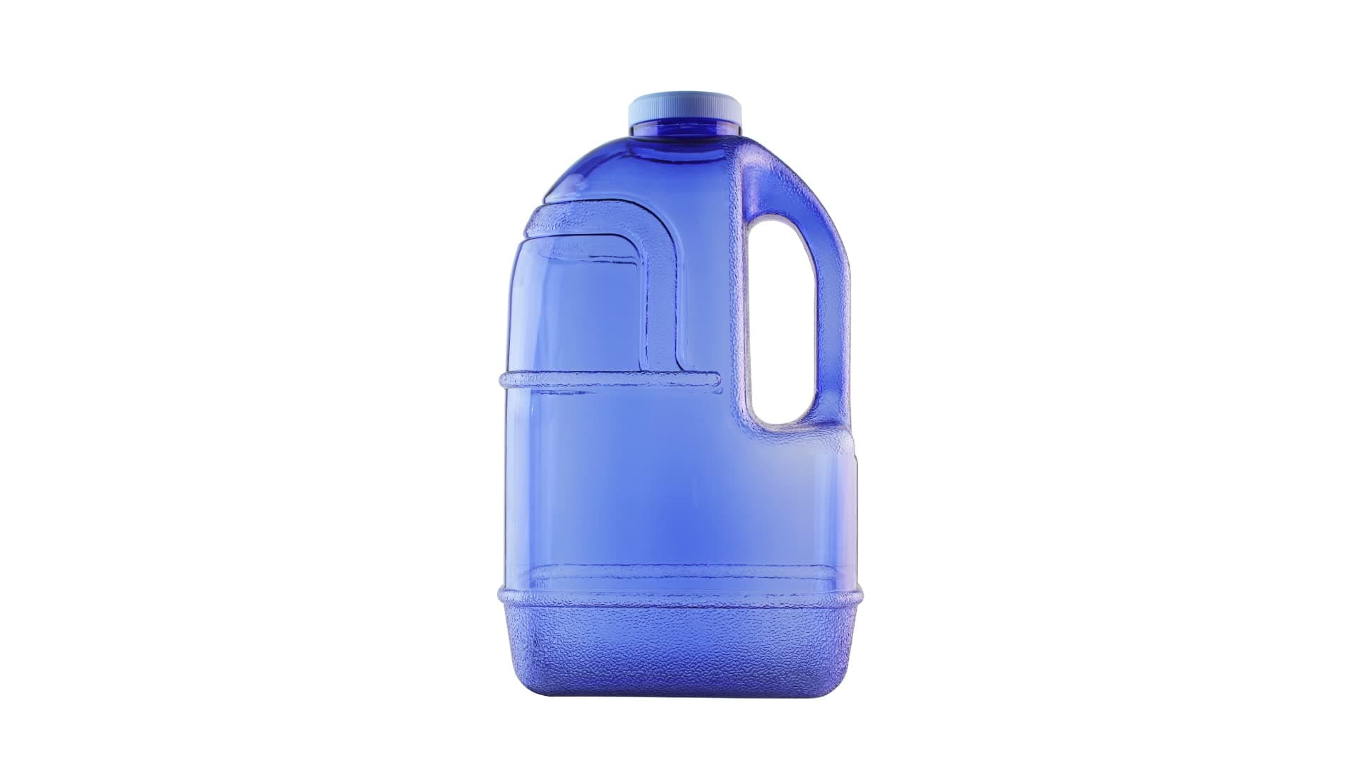 New Wave Enviro 1 Gallon Square BPA Free Bottle, Blue