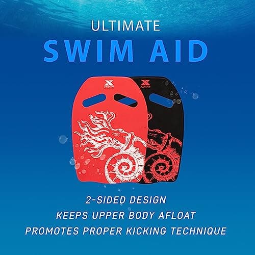 Xterra Kraken Kickboard for Kids & Adults - Easy Grip Swim Training Aid