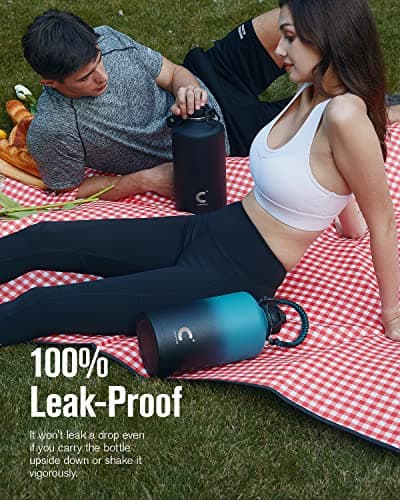 Coolplus Insulated 64 oz Water Bottle, Triple Wall Vacuum Stainless Steel