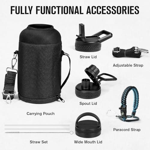 Coolplus Insulated 64 oz Water Bottle, Triple Wall Vacuum Stainless Steel