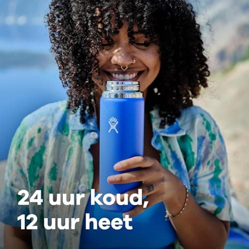 Hydro Flask Wide Mouth Insulated Stainless Steel Water Bottle with Leakproof Lid