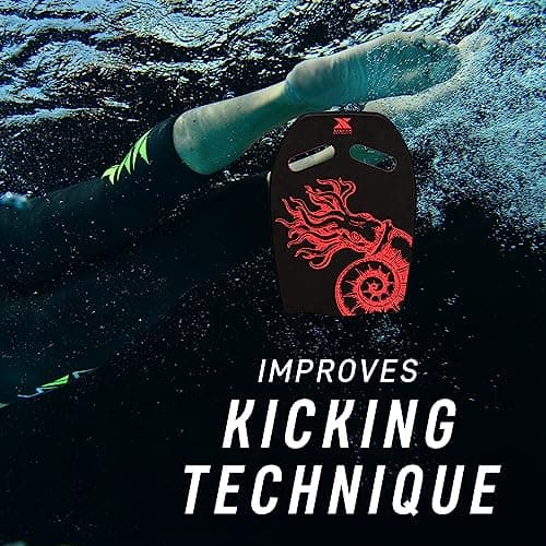 Xterra Kraken Kickboard for Kids & Adults - Easy Grip Swim Training Aid