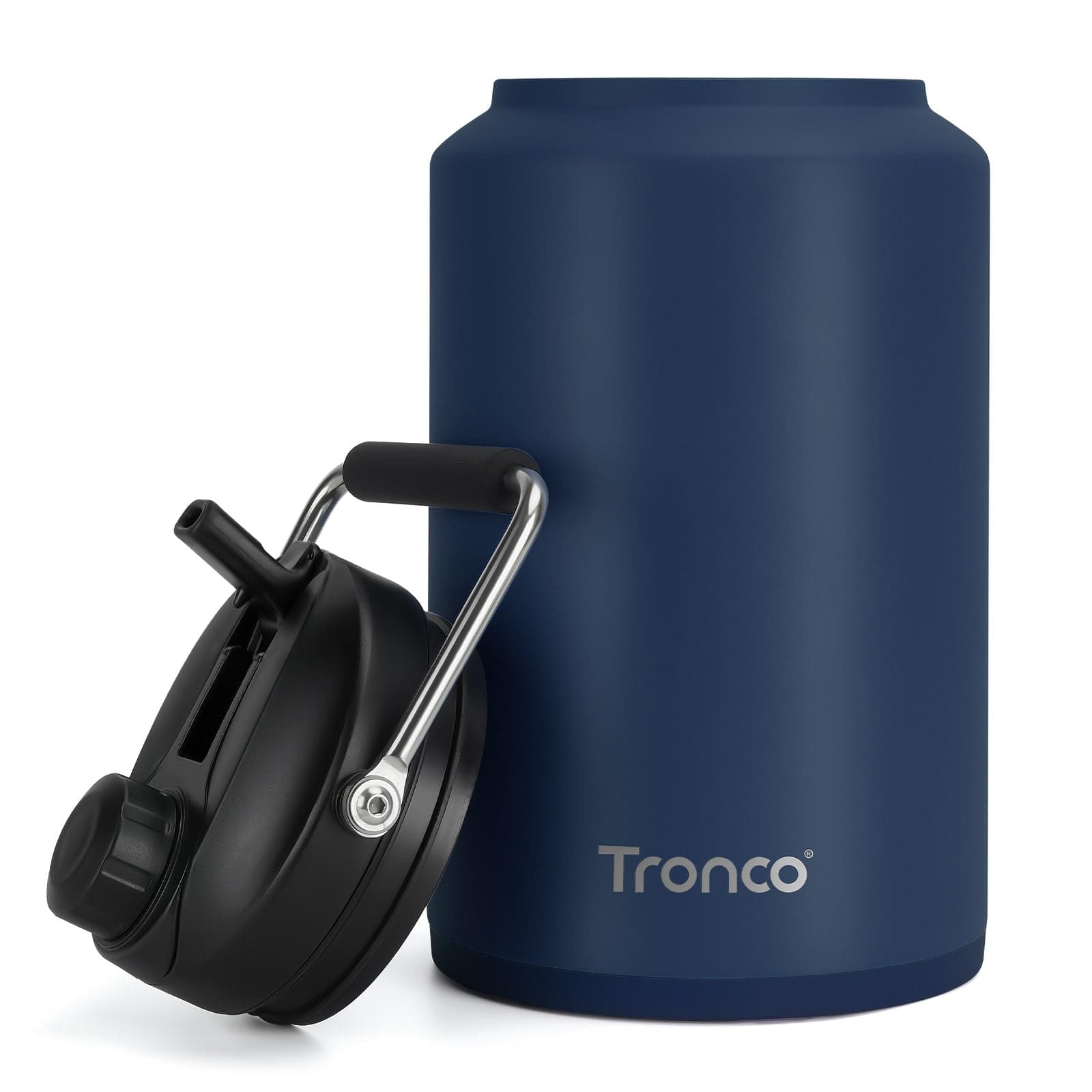Tronco 1 Gallon Stainless Steel Water Jug, Cold 48 Hrs, BPA Free