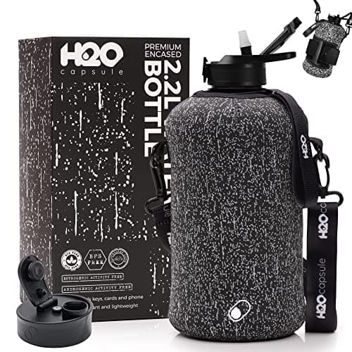 H2O Capsule 2.2L BPA Free Water Bottle with Handle & Straw Lid - Large Reusable Jug — Cosmic Rain