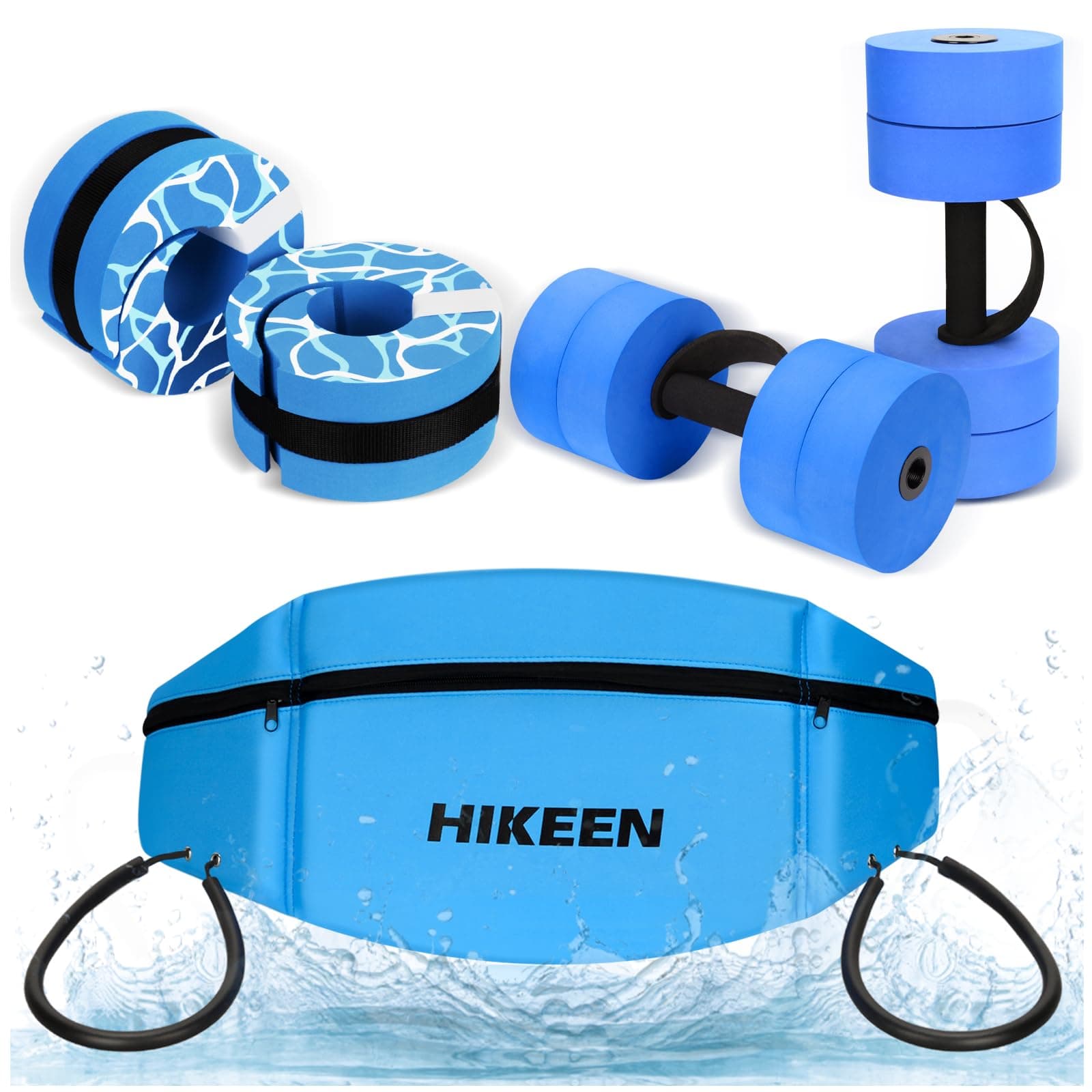 Hikeen Water Aerobics Pool Exercise Equipment Set