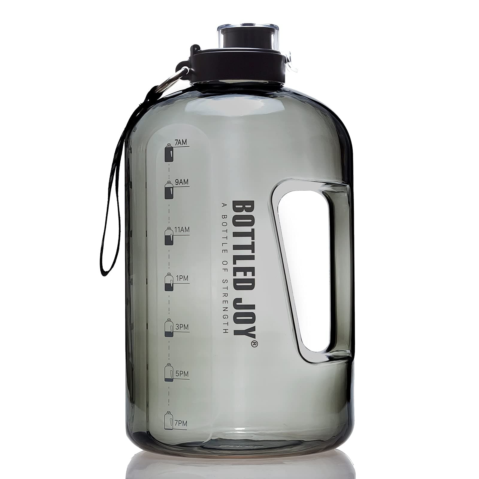 1 Gallon Leak-proof BPA FreeReusable Water Jug with Handle and Time Marker
